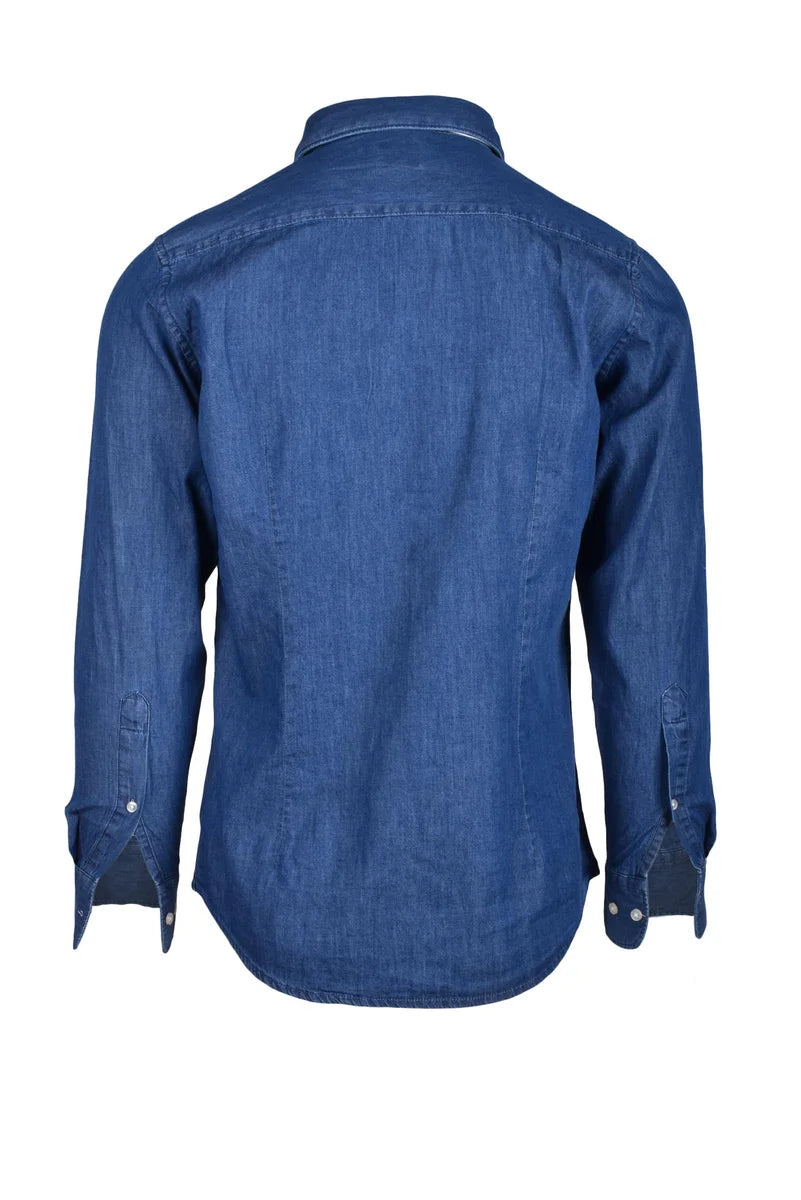 R3d WÖÖd Camicia Uomo Blu