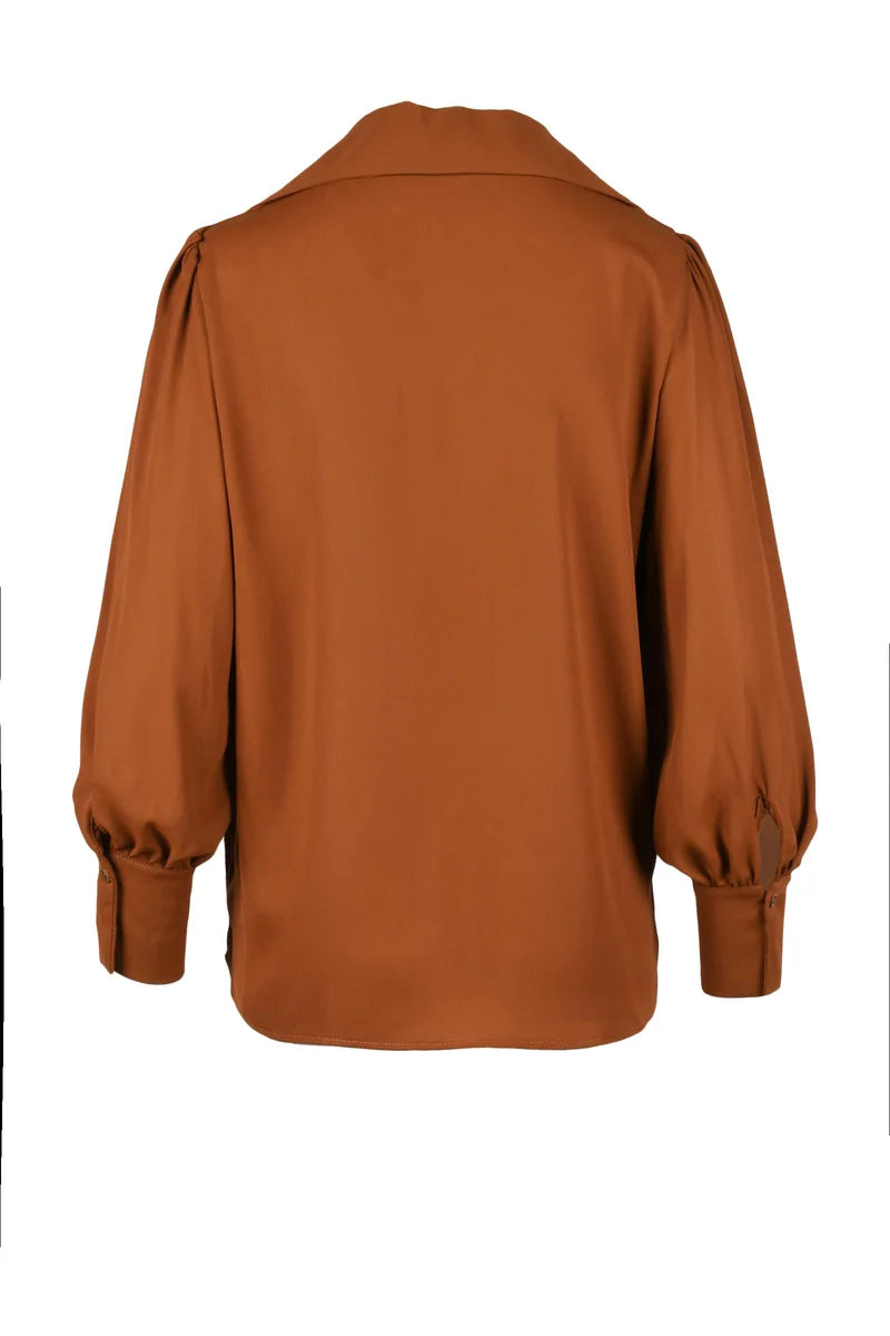 Think Blusa Poliestere - Beige