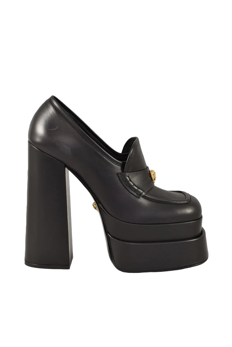 Versace Collection Decolleté Pelle - Nero