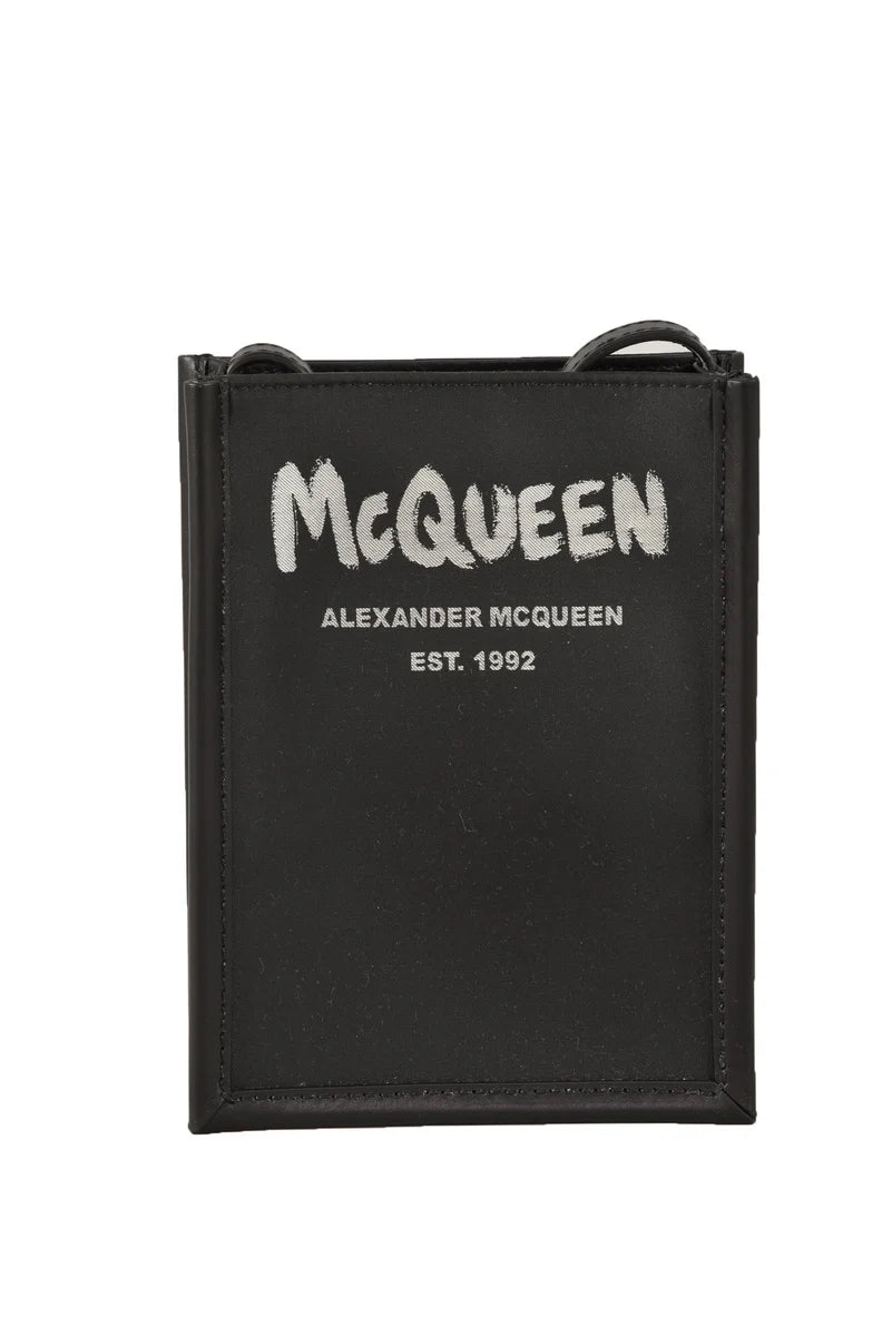 Alexander McQueen Borsello Poliestere - Nero