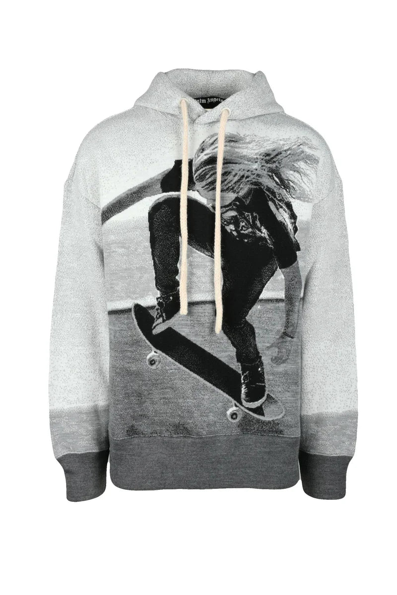 Palm Angels Maglia Bianco/Grigio