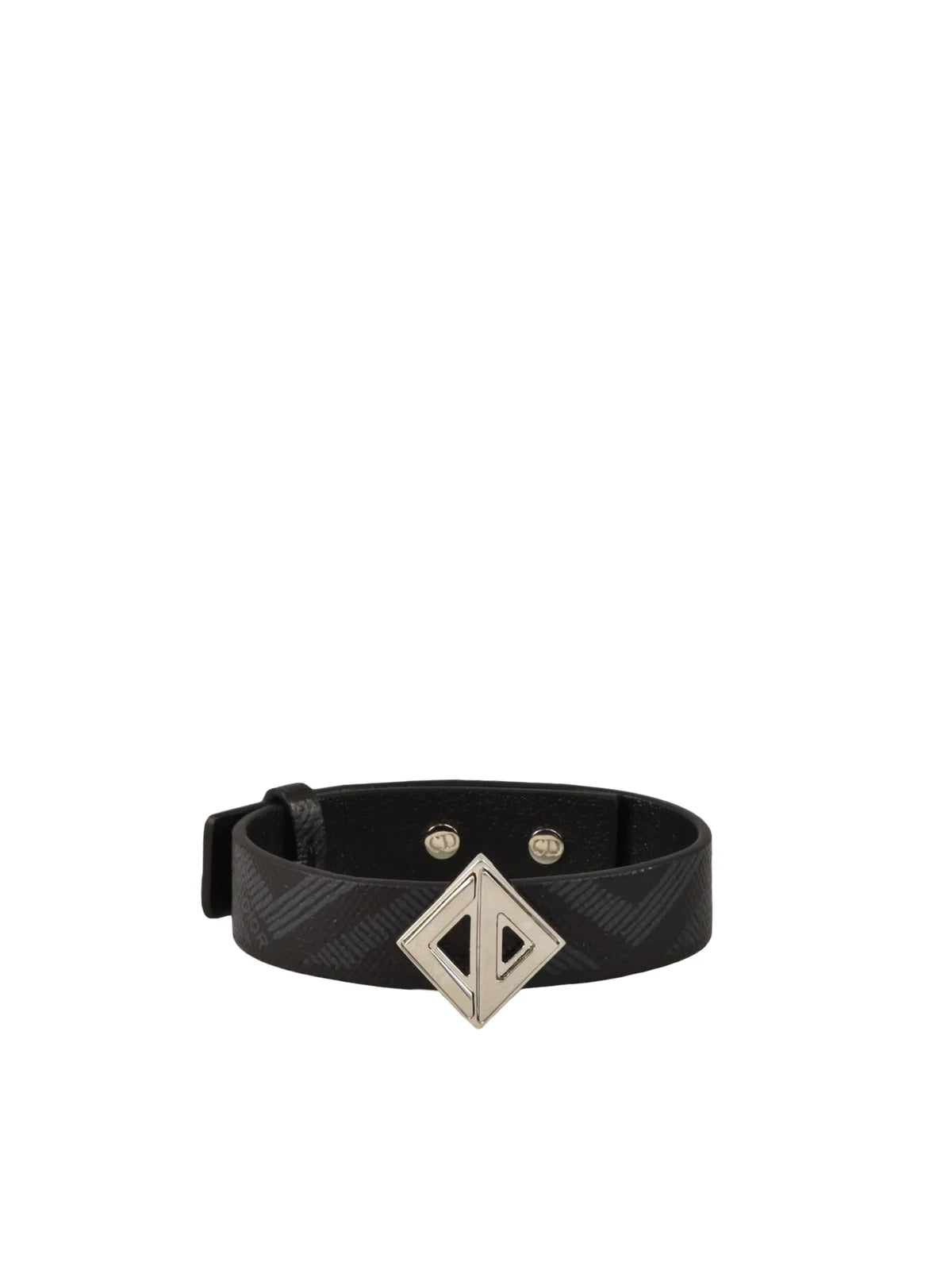 Dior Braccialetto Pelle Nero