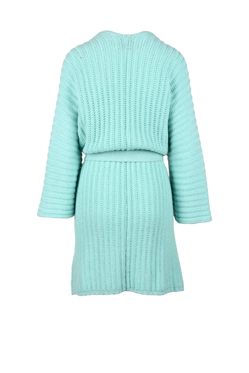 Nobili Cardigan Cashmere Verde Acqua