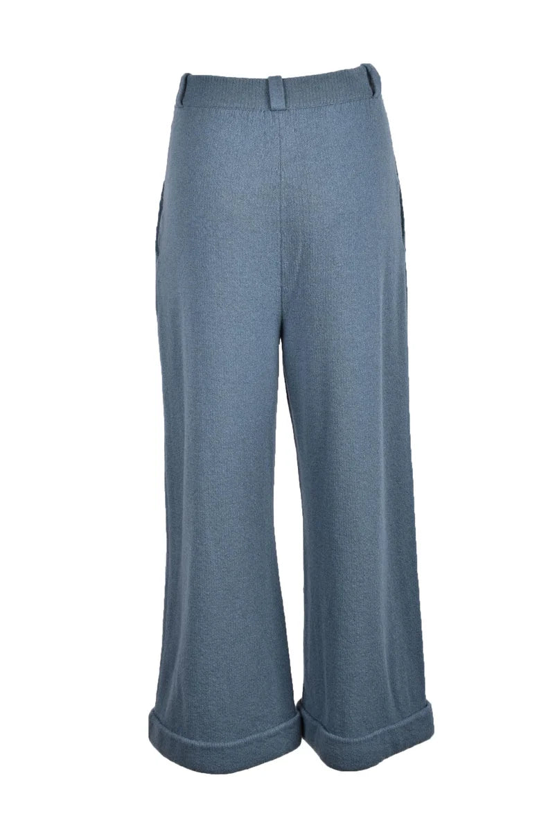 Nobili Pantaloni Cashmere Blu