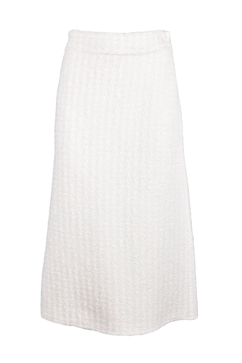 Erika Cavallini Gonna Bouclé Bianco