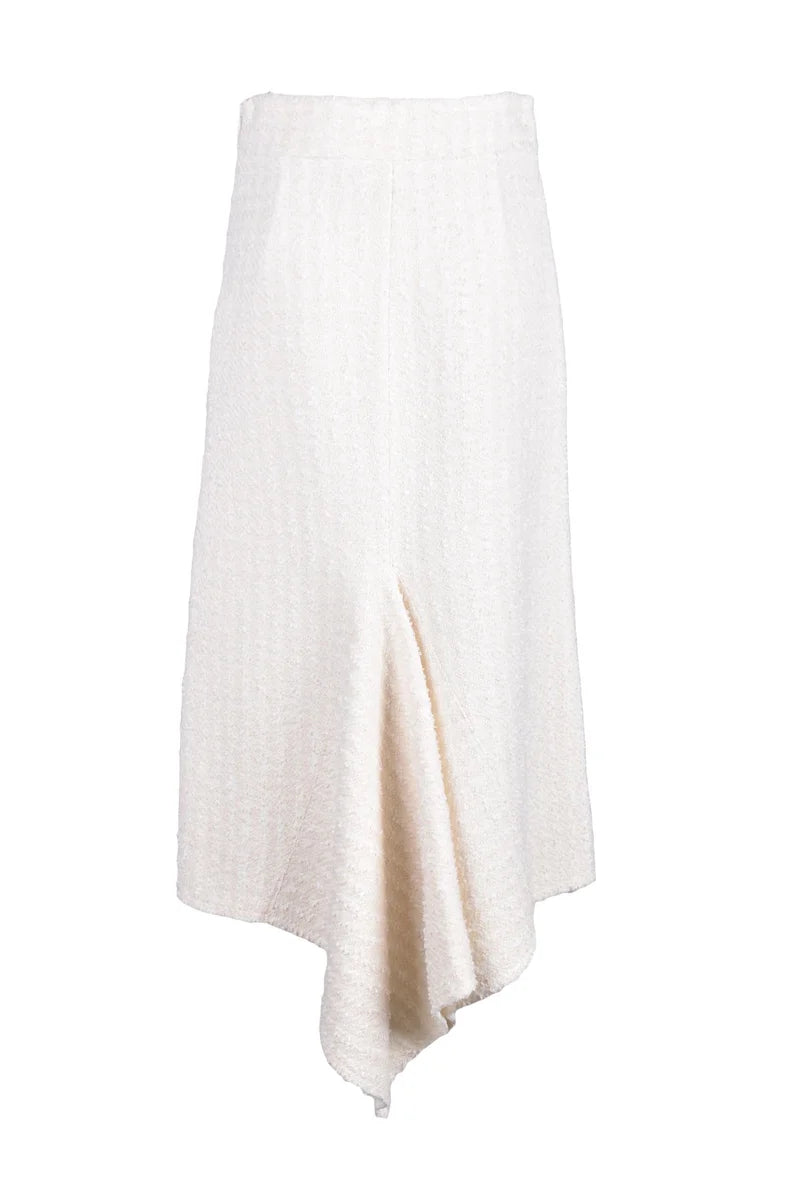 Erika Cavallini Gonna Bouclé Bianco