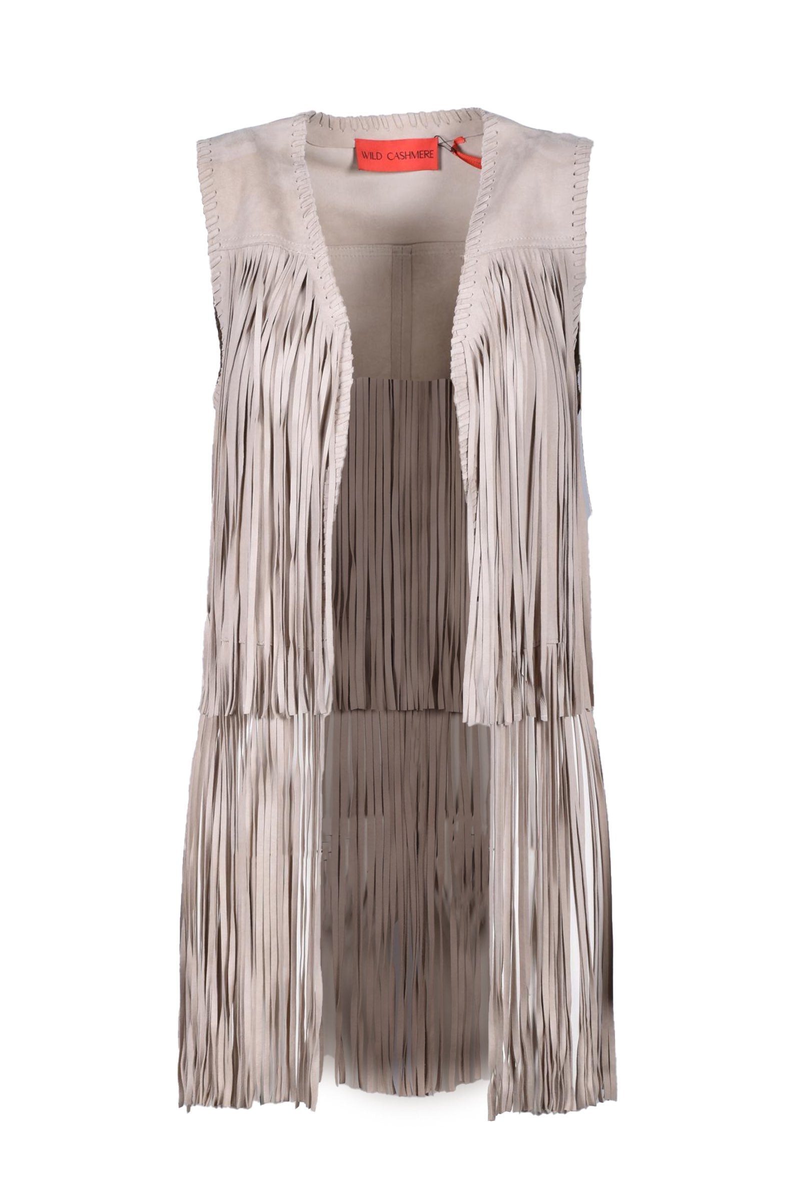 WILD CASHMERE leather vest