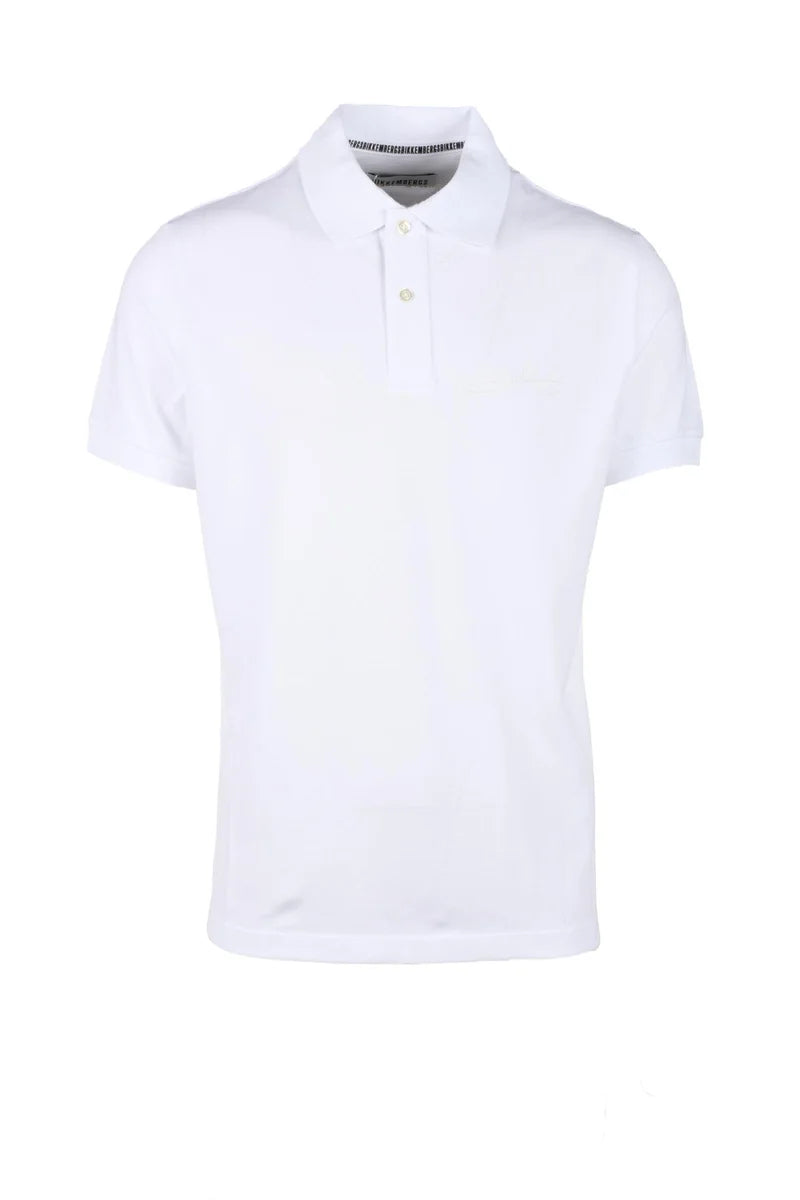 Bikkembergs Polo Cotone Stretch - Bianco