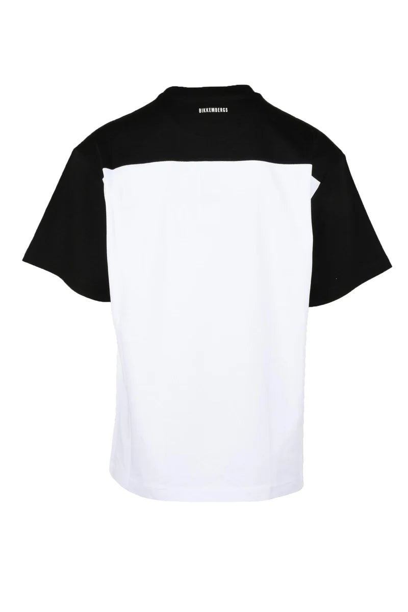Bikkembergs T-shirt Girocollo - Bianco/Nero