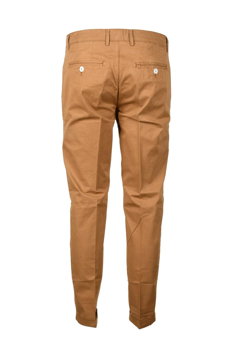 Dp Dare Precedenza Pantaloni Cotone Stretch - Marrone
