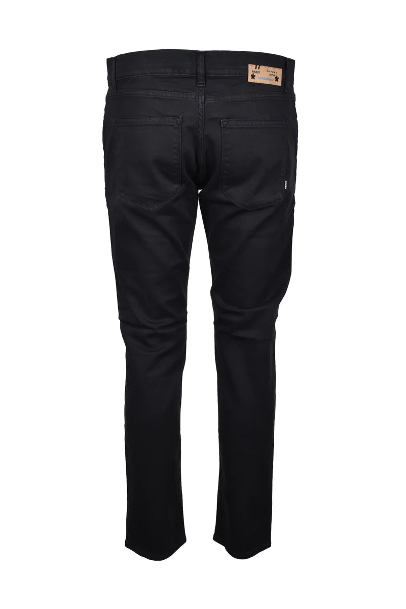 Daniele Alessandrini Homme Jeans Cotone Stretch - Nero