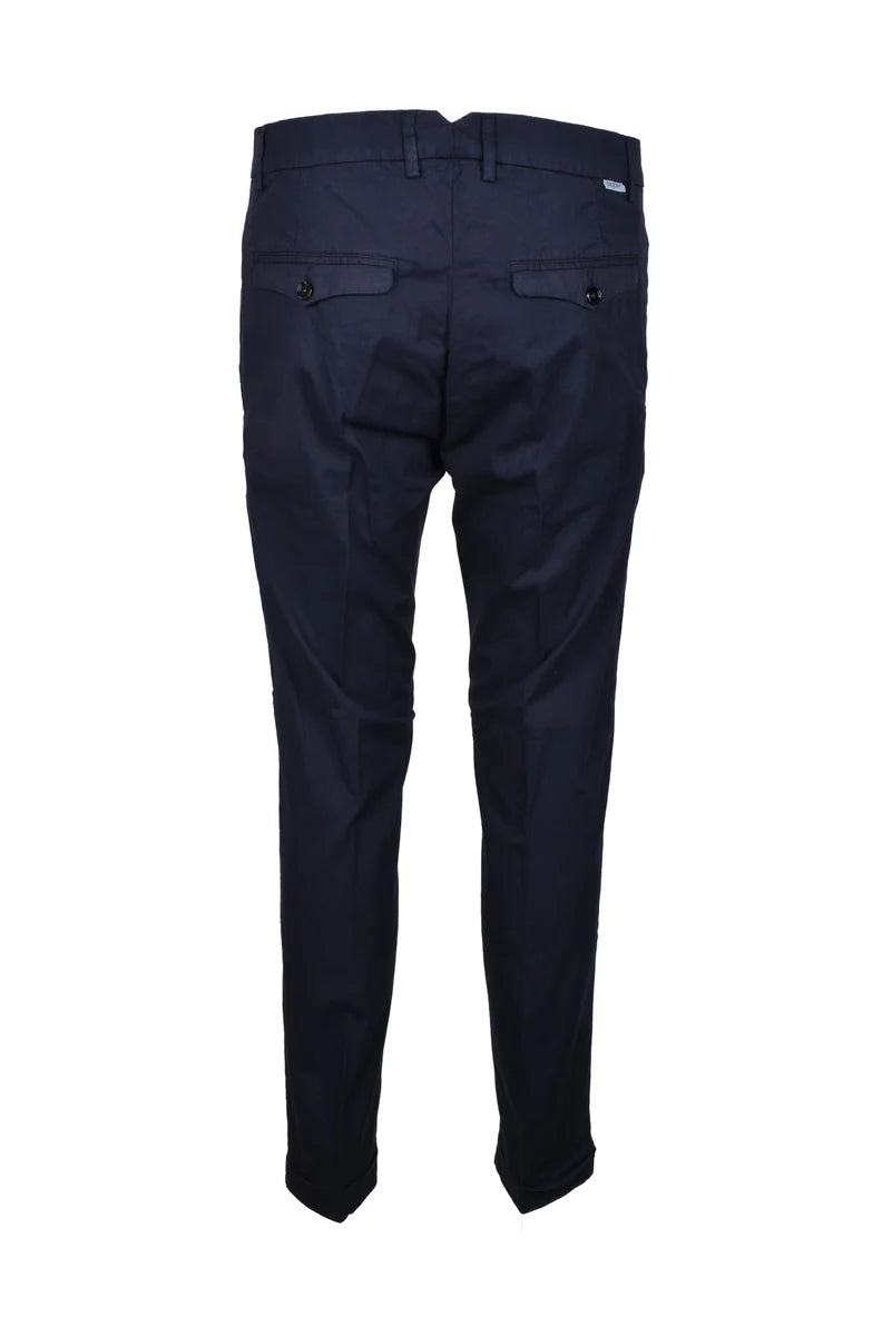 True NY Pantaloni Cotone Stretch - Blu