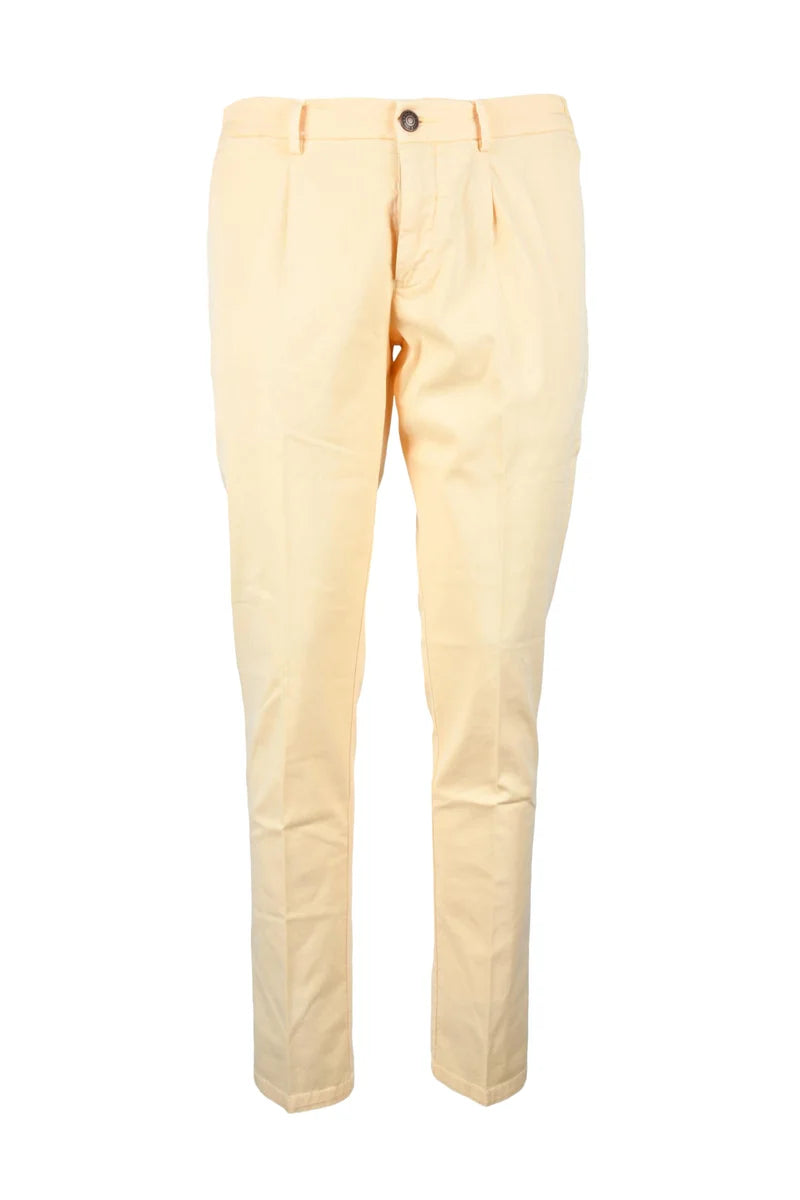 Fradi Pantaloni Cotone Lyocell Stretch - Giallo
