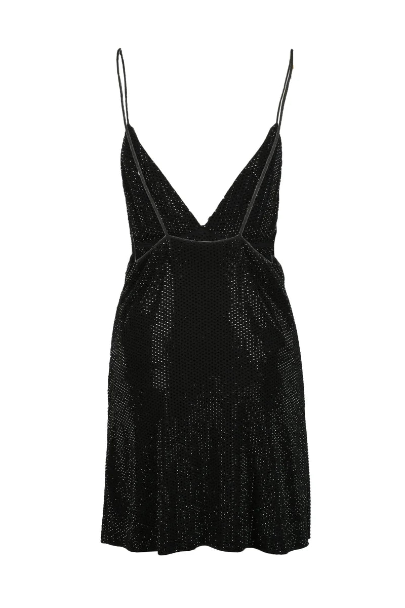 Dsquared2 Abito Paillettes Zip - Nero