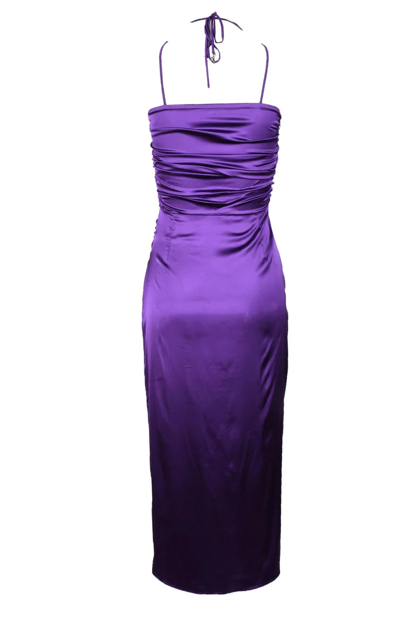 Patrizia Pepe Abito Viscosa Stretch - Viola