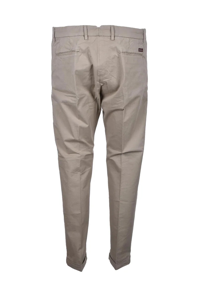 True Nyc® Pantaloni Cotone Stretch - Bianco