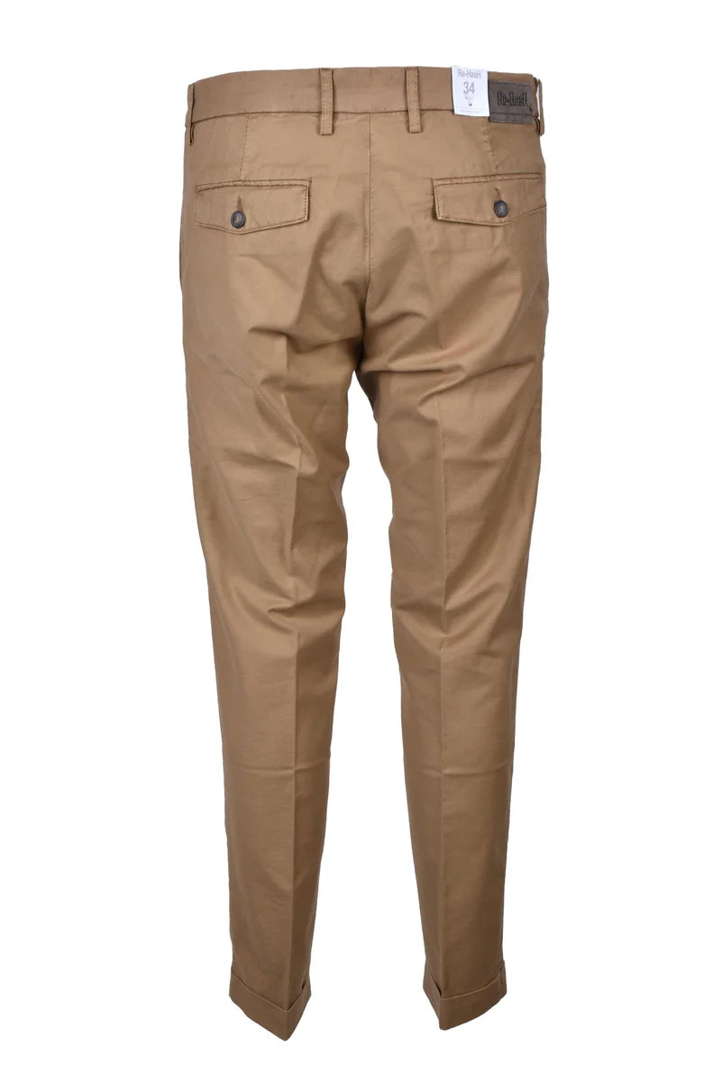 Re-hash Pantaloni Cotone Stretch - Beige