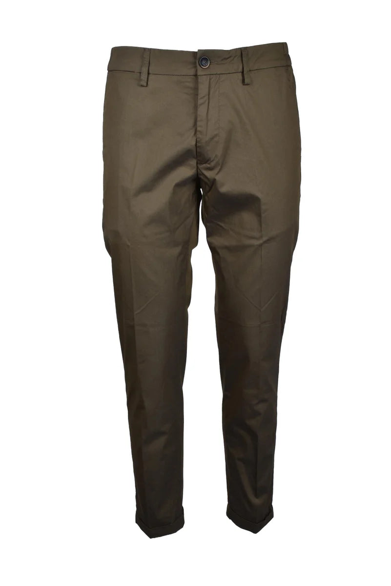 Re-hash Pantaloni Cotone Stretch - Verde Militare