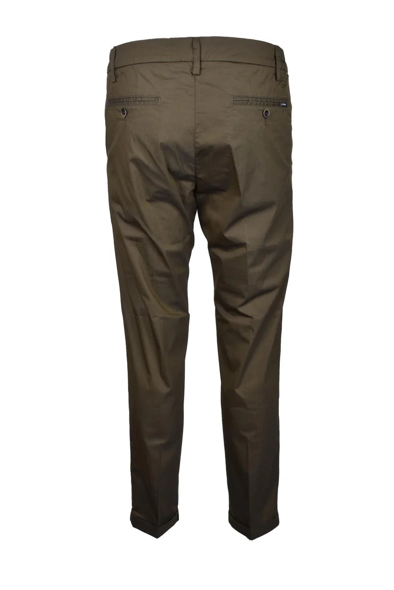 Re-hash Pantaloni Cotone Stretch - Verde Militare