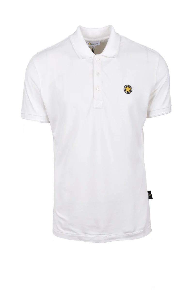 Star Point Polo Cotone - Bianco