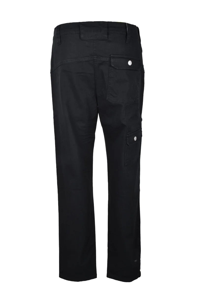 New Utility Pantaloni in Cotone - Nero