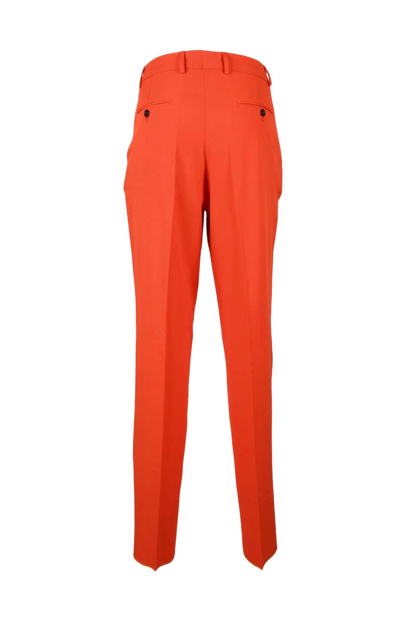 Brizzi Pantaloni in Poliestere Stretch - Arancione
