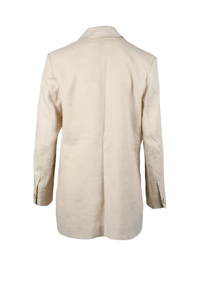 Nineminutes Giacca Lino - Beige