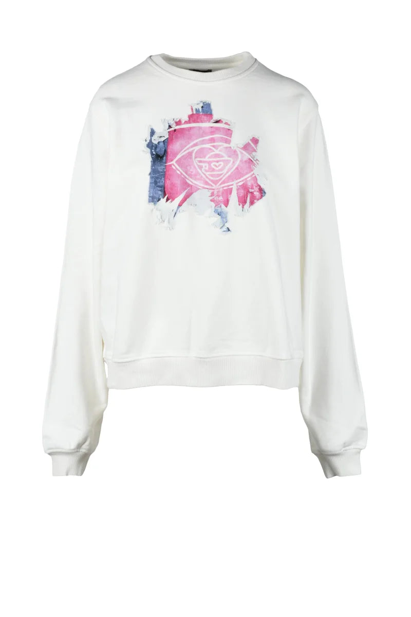 Diesel Felpa Girocollo - Bianco