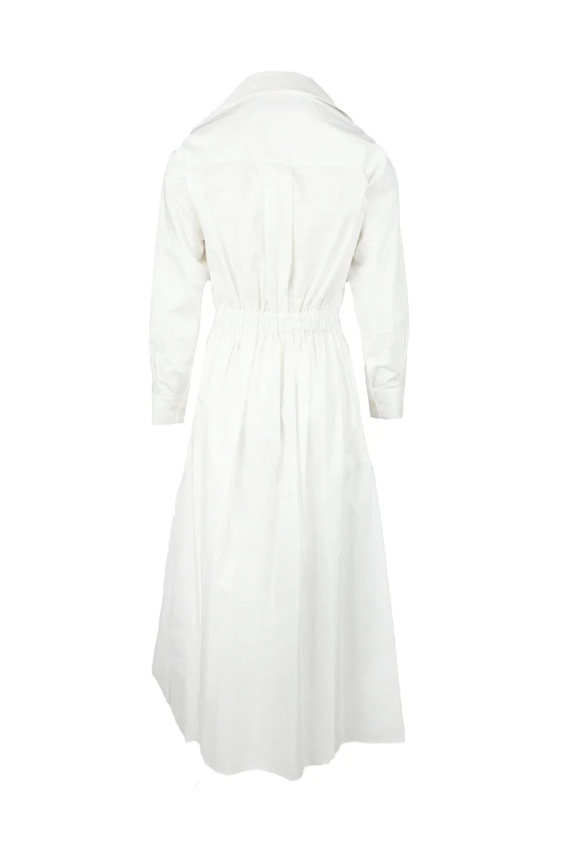 Collection Privee? Abito Lungo Cotone - Bianco