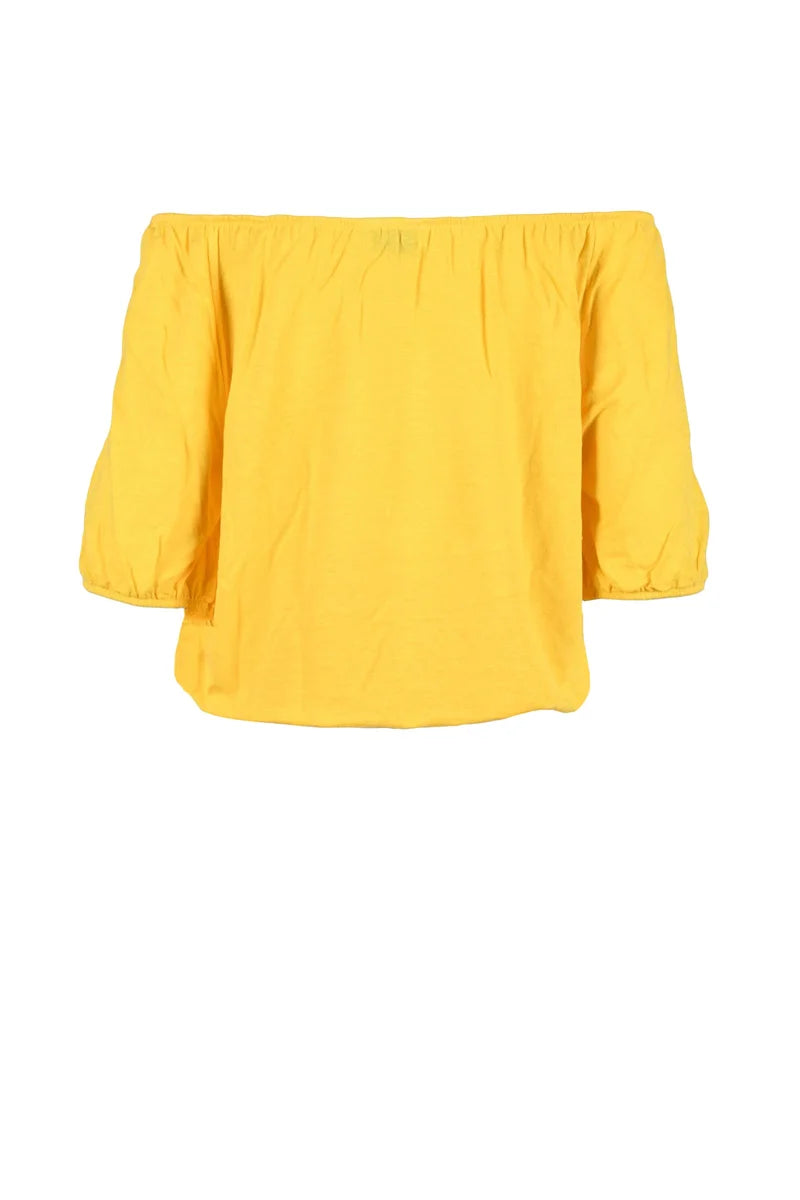 Scaglione Maglia Lino Stretch - Giallo