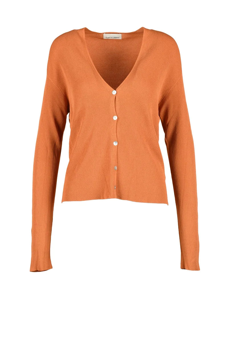 Carta Libera Cardigan - Marrone