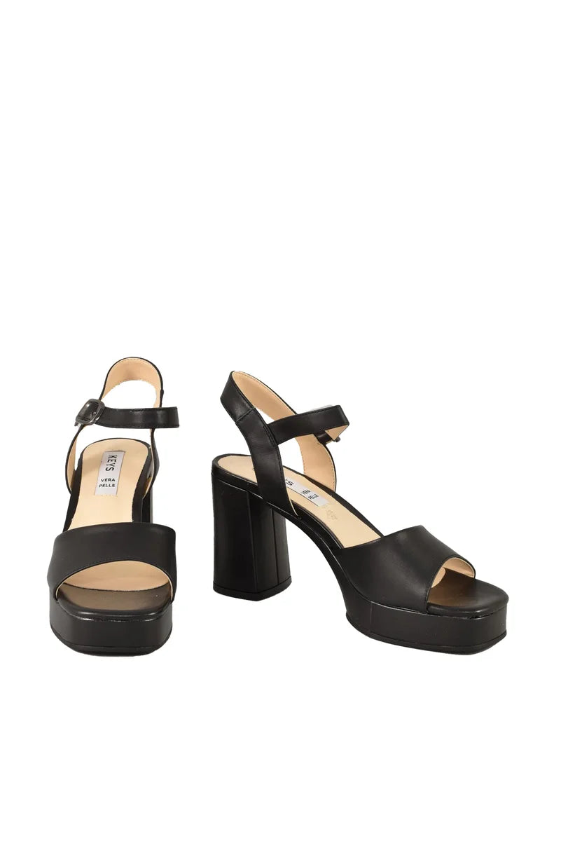 Keys Sandalo Pelle - Nero