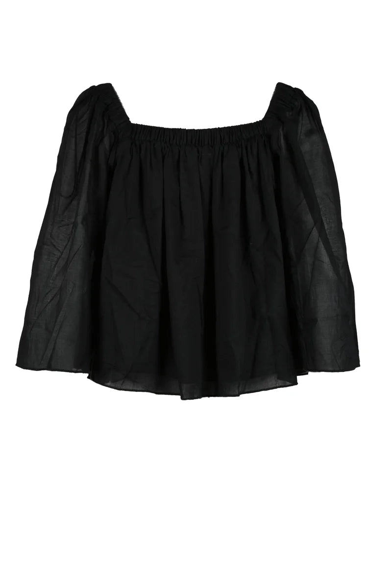 La Fabrique Black Cotton Blouse