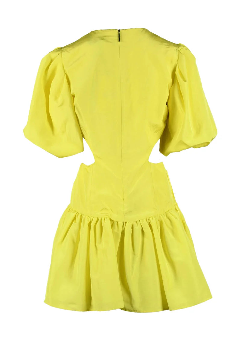MSGM Abito Palloncino Sbuffo - Giallo