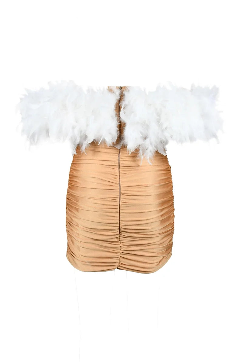 Santas* Abito Lungo Beige
