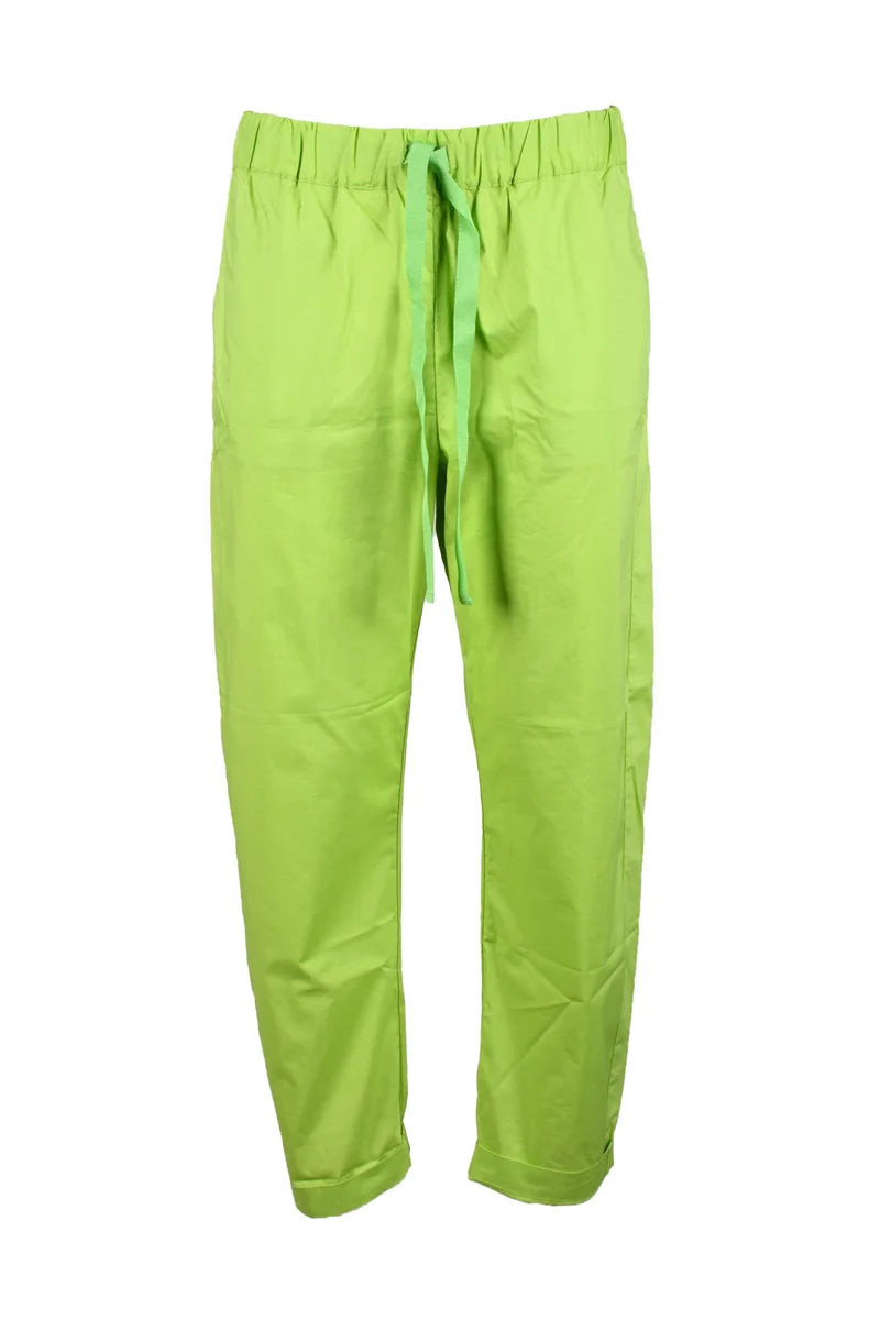 Semicouture Pantalone Cotone Verde