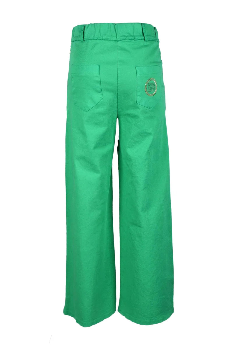 Marci By Gil Santucci Pantaloni Verdi Stretch