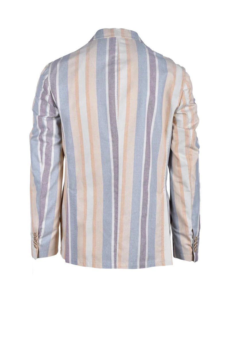 Laboratori Italiani Giacca - Beige/Sky Blue