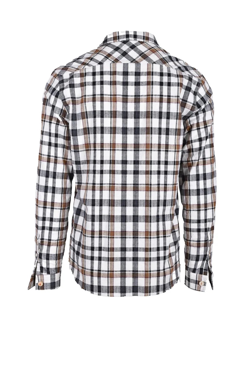 Bl.11 Block Eleven Camicia Cotone Poliestere - Black/Brown