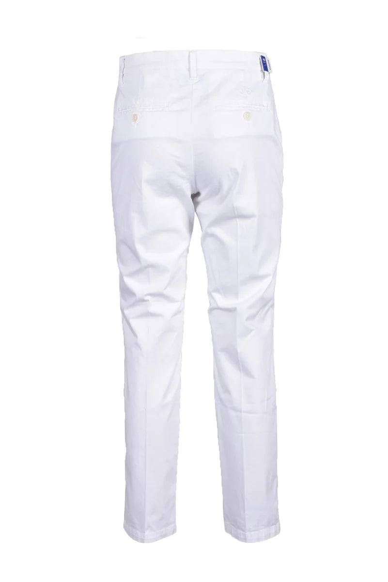 Jacob Cohën Pantaloni Cotone Stretch - Bianco