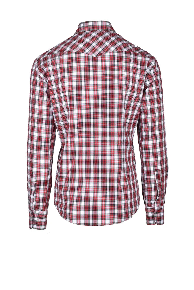 Takeshy Kurosawa Camicia Cotone - Rosso/Verde