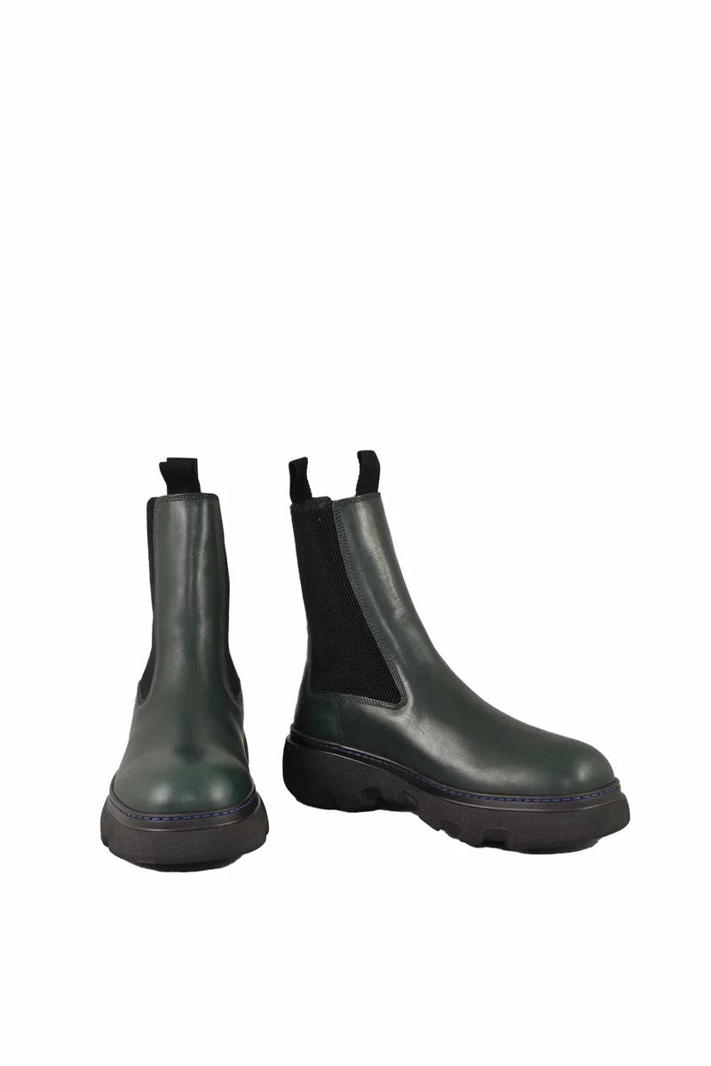Burberry Stivali Creeper Chelsea - Verde