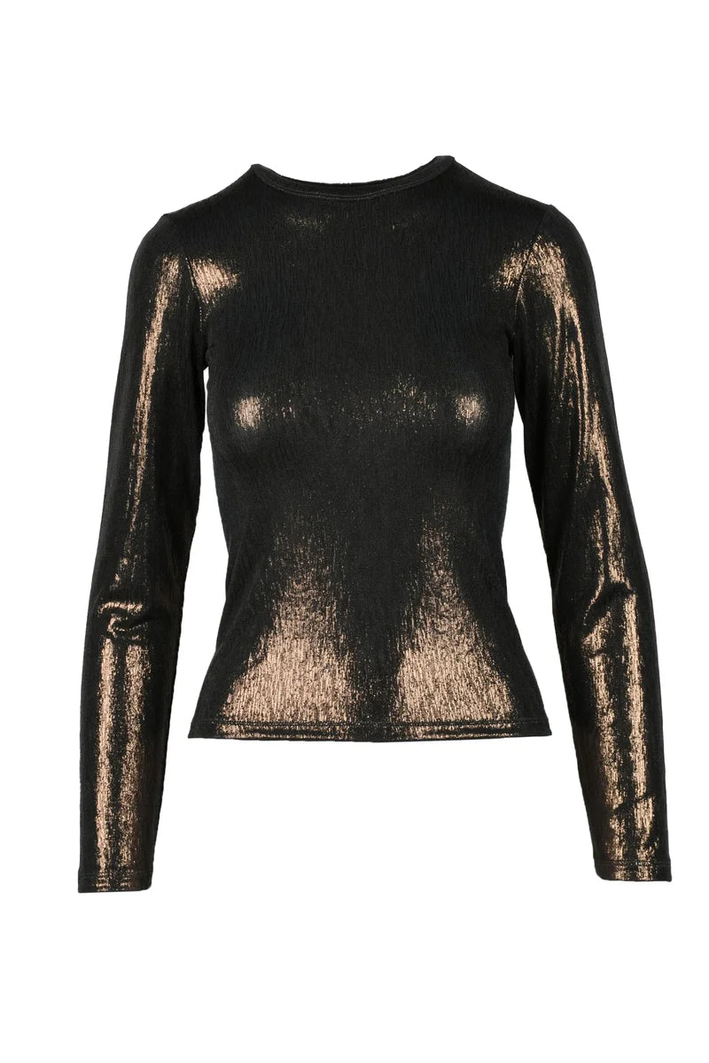 Forte_forte T-shirt Stretch - Bronzo