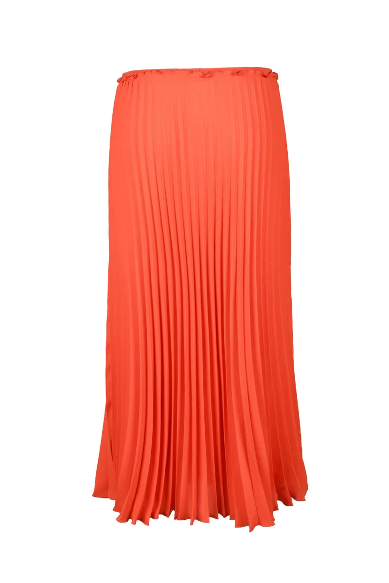 REDValentino Gonna Plissettata Poliestere - Arancione