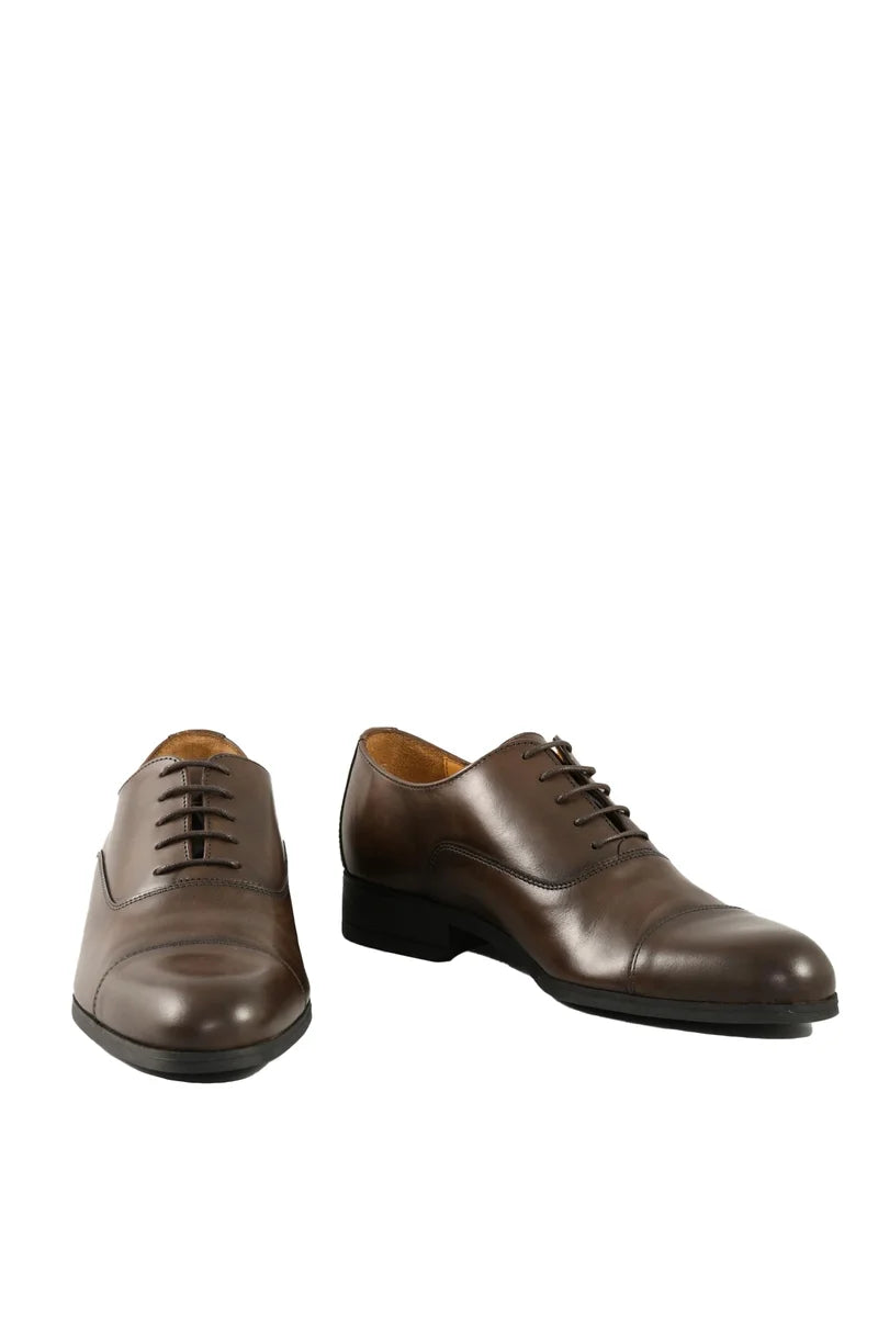 A.testoni Scarpe Stringate in Pelle - Marrone