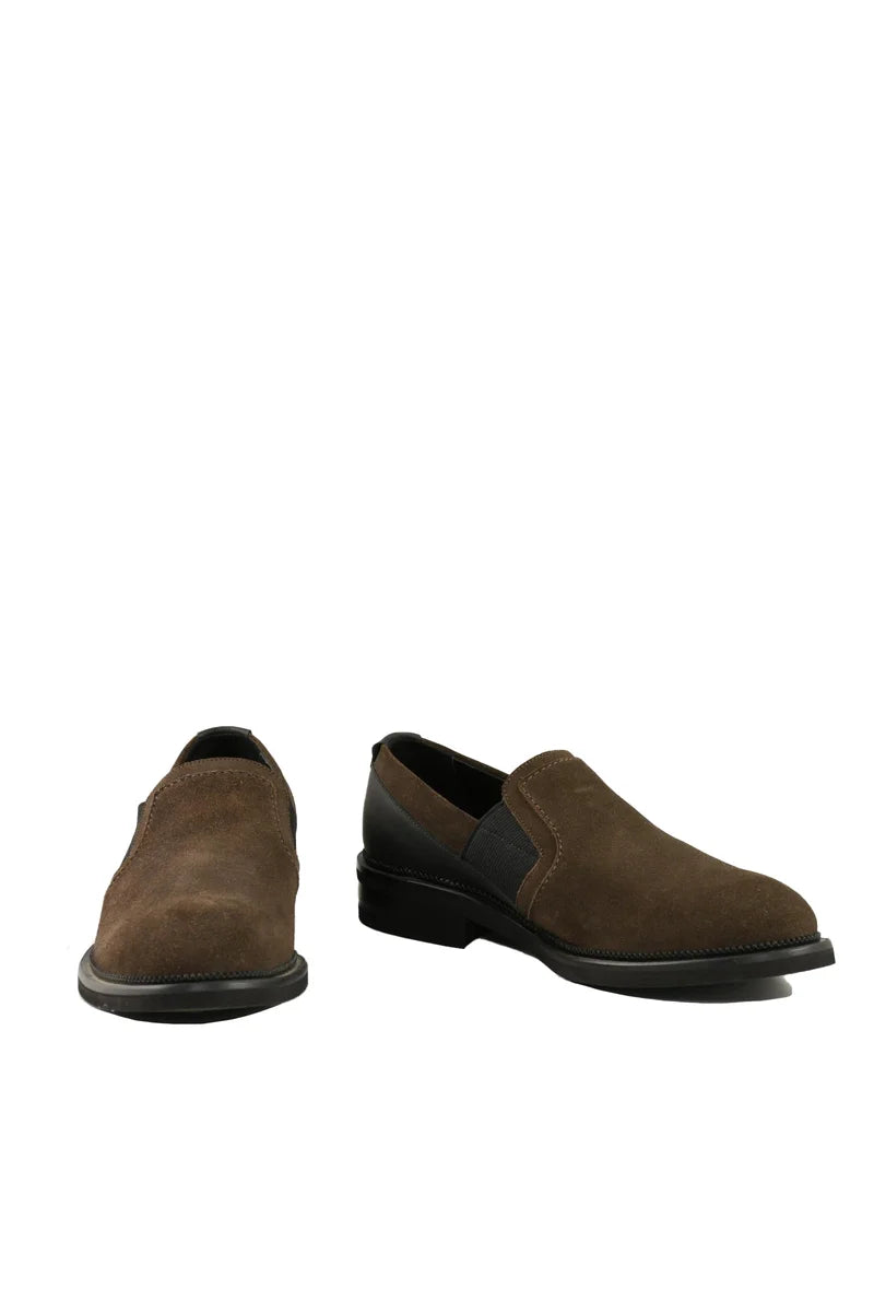 A.testoni Slip-on in Suede - Marrone
