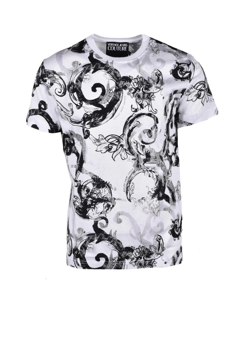 Versace Jeans Couture T-shirt Cotone - White/Yellow