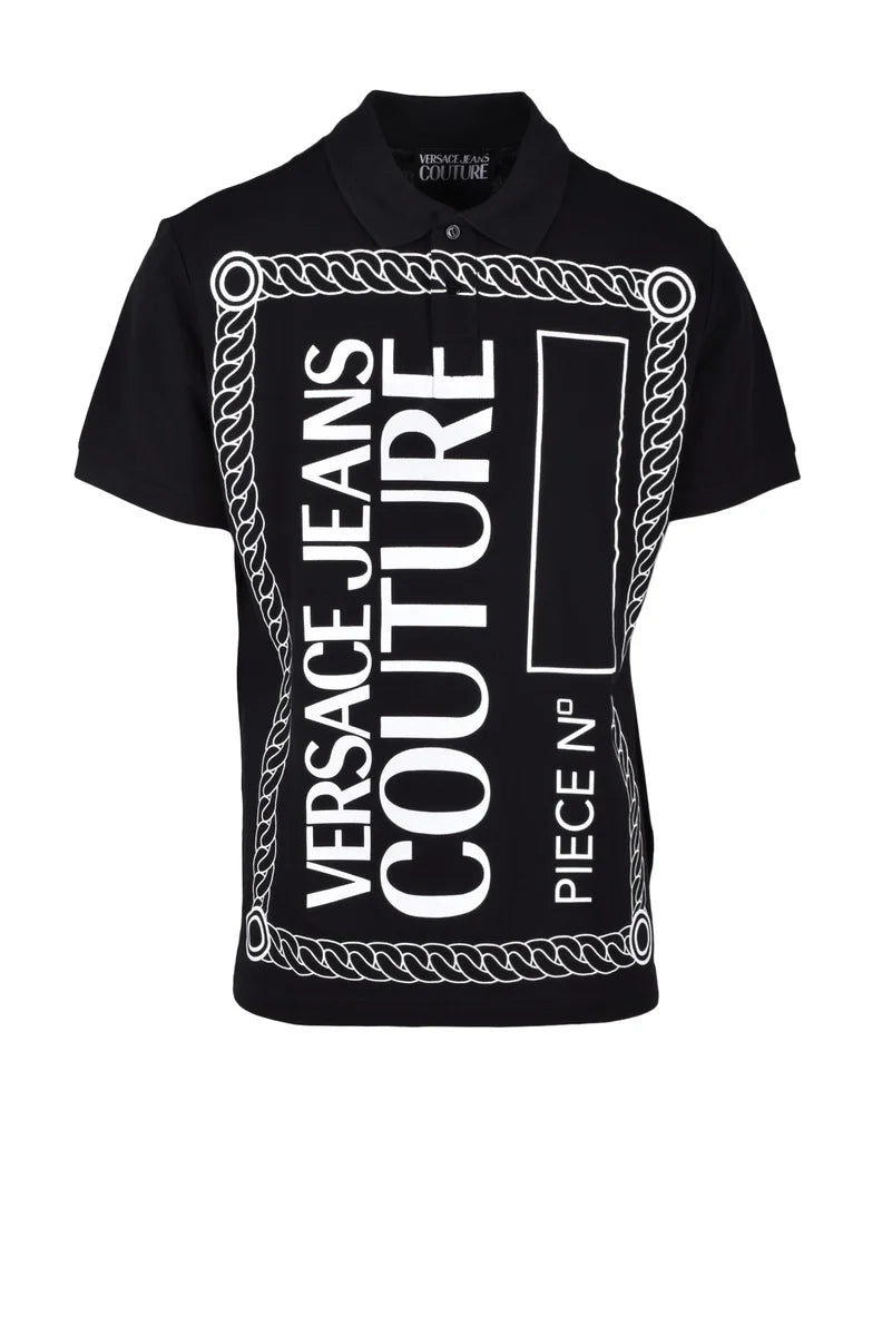 Versace Jeans Couture Polo Cotone - Nero