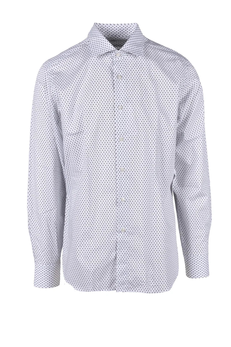 Brio Camicia Cotone - Bianco/Marrone