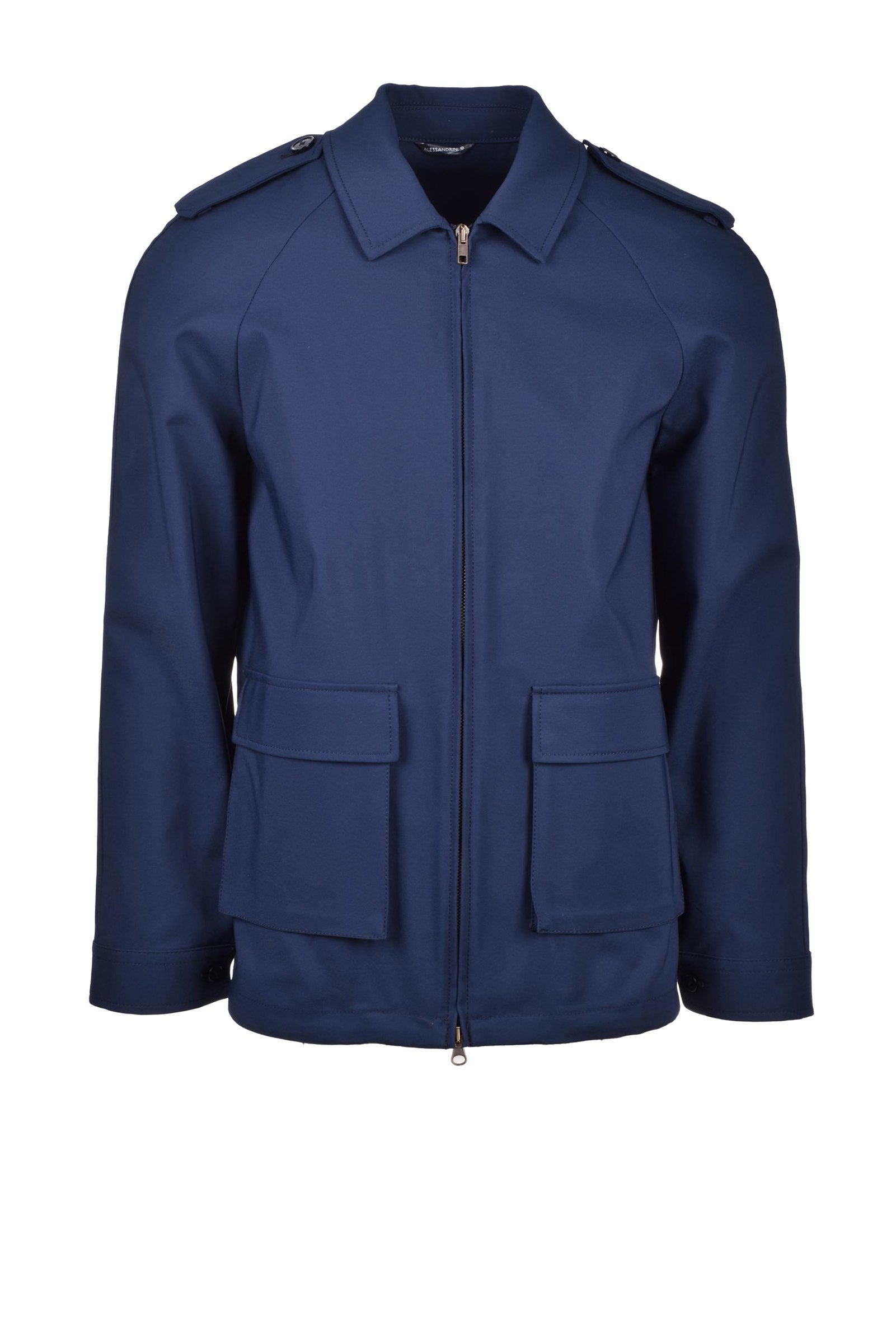 GREY DANIELE ALESSANDRINI leather jacket